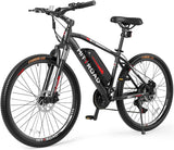 HITTROAD Electric Bike, 350W Powerful Motor with 13AH Removable Battery