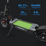Electric Scooter Adults, 5600W Dual Motor, Up to 50 MPH & 38-50 Miles Travel Range