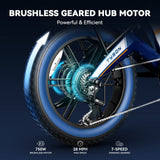 Heybike Tyson Folding Electric Bike for Adults 750W 28MPH 20'' Fat Tire Ebike